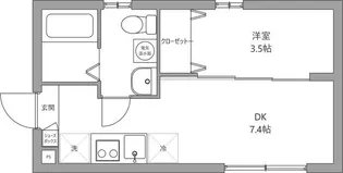 エルミタージュ戸越公園【3階】の間取り