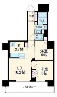 ドレッセ港北センター北【9階】の間取り