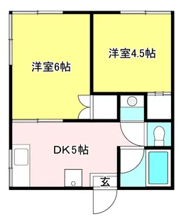 しのぶ荘【2階】の間取り