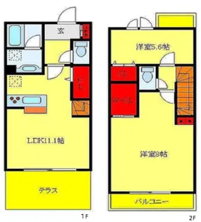 Palstage滝野川【1階】の間取り