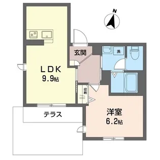 スリーウッズ【1階】の間取り