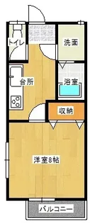 Petty Net伊形 B棟【2階】の間取り
