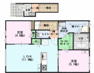 サンパレスベイIII【2階】の間取り