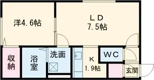 RN富士(アールエヌフジ)【1階】の間取り