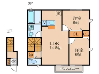 コンフォール太秦【2階】の間取り