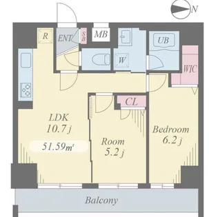 ベルウッド ウエスト【7階】の間取り