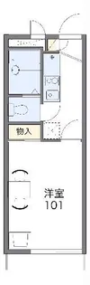 レオパレストモエ【1階】の間取り