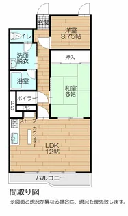 リバーハイツ【5階】の間取り
