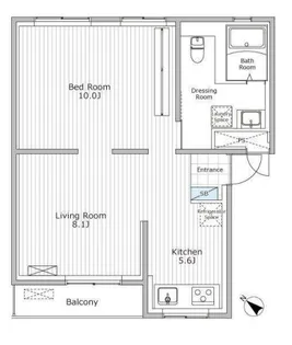 CROSSCEED Kamata【1階】の間取り
