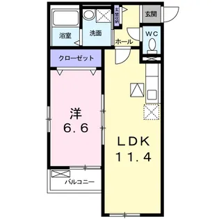 サン リブ【1階】の間取り