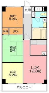 ソシアグリーンオーク【3階】の間取り