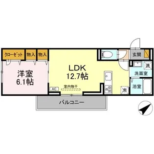 トリシア花水木【3階】の間取り