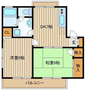ドエルブルースター【1階】の間取り