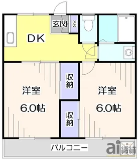 クリスタルハイツ【2階】の間取り