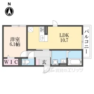 カーザソラーレ【3階】の間取り