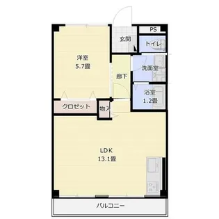 山西ビル【2階】の間取り