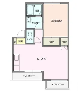 ミノルハイツ【2階】の間取り