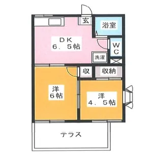 フォーブル三笠【1階】の間取り