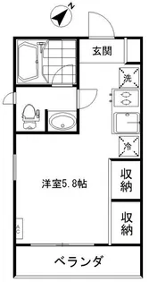 グリーンテラス経堂【1階】の間取り