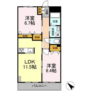 レジェンドメゾン【3階】の間取り