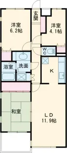 LANAI COURT CLASSIC【1階】の間取り