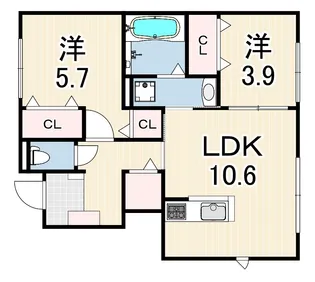 ライブリックス.2棟【1階】の間取り