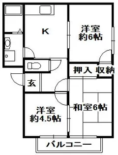 フレグランス北神戸G棟【2階】の間取り