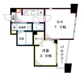 リベラーレ中野【2階】の間取り