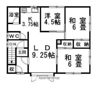 土屋ハイツB【2階】の間取り