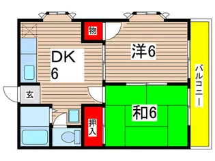 ニュ-コ-ポ東和【2階】の間取り