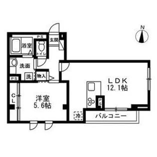 ディーズプラス東大島【2階】の間取り