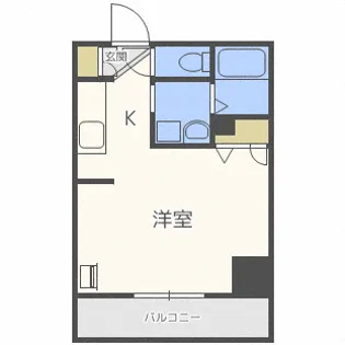 サンウッド札幌・医大前【5階】の間取り