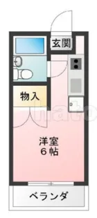 第1高尾ハイツ【3階】の間取り