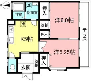 ファミール・ハイムT・K【1階】の間取り