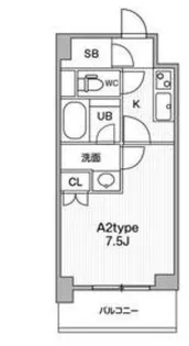 JMFResidence町田【6階】の間取り