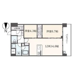 HILL CREST OYAMA【7階】の間取り