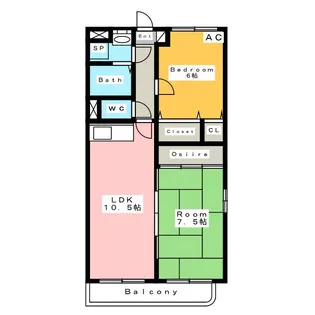 エピーメロン【2階】の間取り