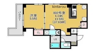 La Vita【8階】の間取り