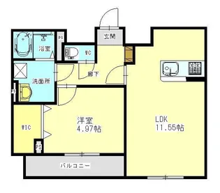 CASADIA伊倉【2階】の間取り