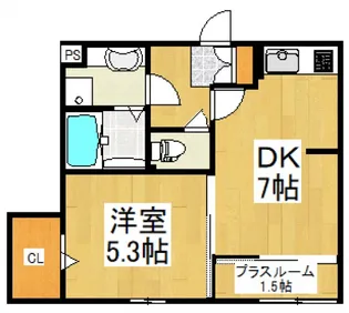 DーROOM元町【2階】の間取り