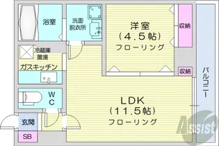 CORB【6階】の間取り