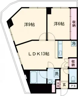 ロイヤル花丘【4階】の間取り