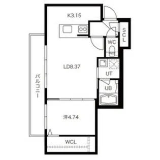 BPRレジデンス二十四軒【3階】の間取り