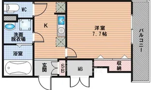 パセオ十三東【4階】の間取り