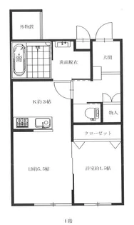 L’Arbre Blanc【1階】の間取り