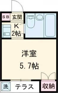 VIVA HOUSE弦巻【1階】の間取り