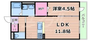 クレールメゾン城東【2階】の間取り