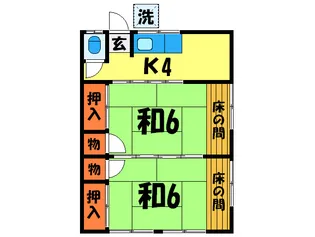 ドミ-ル西一之江【2階】の間取り