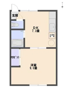 コーポ高松【2階】の間取り
