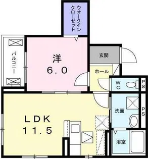 サンリシェル 八幡山【2階】の間取り